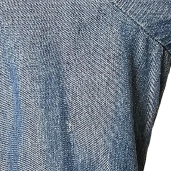 J.Jill Womens Chambray Button Down Tunic Dress Size Large Lyocell - Picture 3 of 7